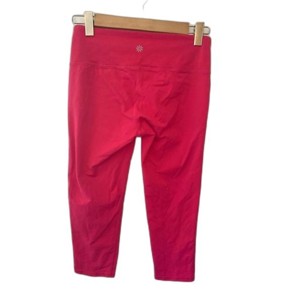 Athleta Bright Pink Mid-Rise Capri Length Leggings Size S